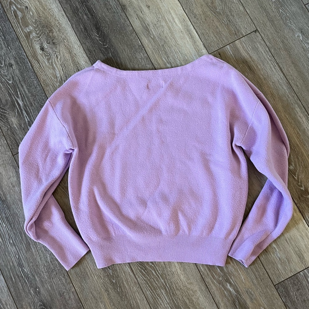 MAEVE Anthropologie Lavender Boat Neck Sweater - Picture 5 of 9